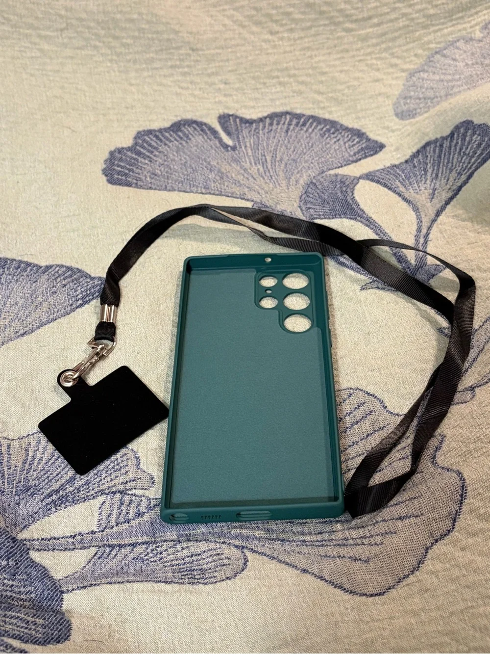 Samsung Galaxy S24 Ultra Case Ring Stand Lanyard Dark Green New